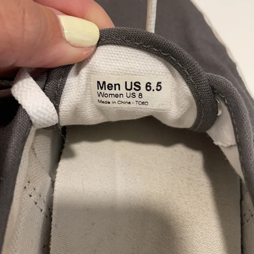 Vans Gray Canvas Low-Top Sneakers